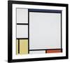 Composition with Blue, Red, Yellow and Black-Piet Mondrian-Framed Premium Giclee Print