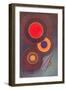 Composition with Circles and Lines. 1926-Wassily Kandinsky-Framed Giclee Print