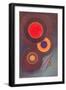 Composition with Circles and Lines. 1926-Wassily Kandinsky-Framed Giclee Print