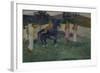 Composition with Figures and a Horse, 1902-Paul Gauguin-Framed Giclee Print