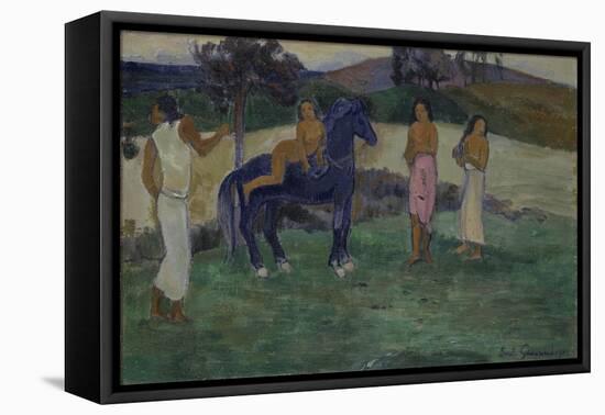 Composition with Figures and a Horse, 1902-Paul Gauguin-Framed Stretched Canvas