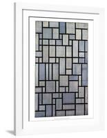 Composition with Grid 2, 1915-Piet Mondrian-Framed Art Print