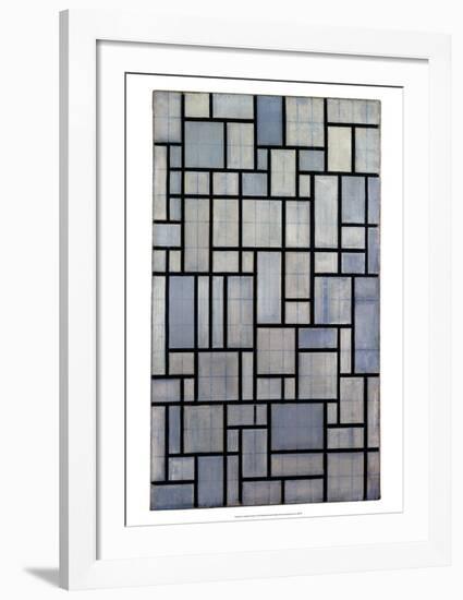 Composition with Grid 2, 1915-Piet Mondrian-Framed Art Print