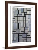 Composition with Grid 2, 1915-Piet Mondrian-Framed Art Print