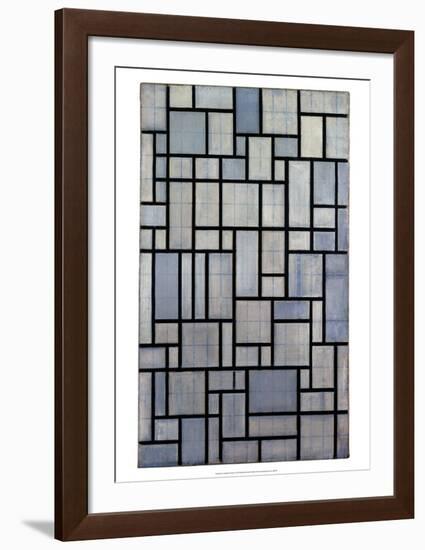 Composition with Grid 2, 1915-Piet Mondrian-Framed Art Print