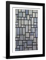 Composition with Grid 2, 1915-Piet Mondrian-Framed Art Print