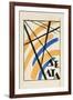 Composition with Letters (K.L.Ch.B.V.S.P.) 'Delta', C.1919 (Gouache and Indian Ink on Paper)-Lyubov Sergeevna Popova-Framed Giclee Print