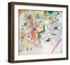 Composition with Red and Blue Stripes, 1913-Wassily Kandinsky-Framed Giclee Print