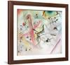 Composition with Red and Blue Stripes, 1913-Wassily Kandinsky-Framed Giclee Print