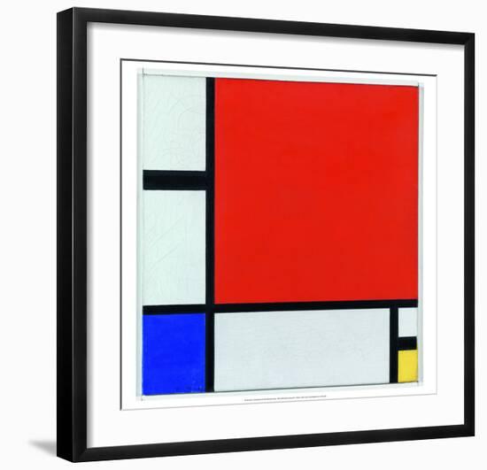 Composition with Red, Blue and Yellow, 1930-Piet Mondrian-Framed Art Print