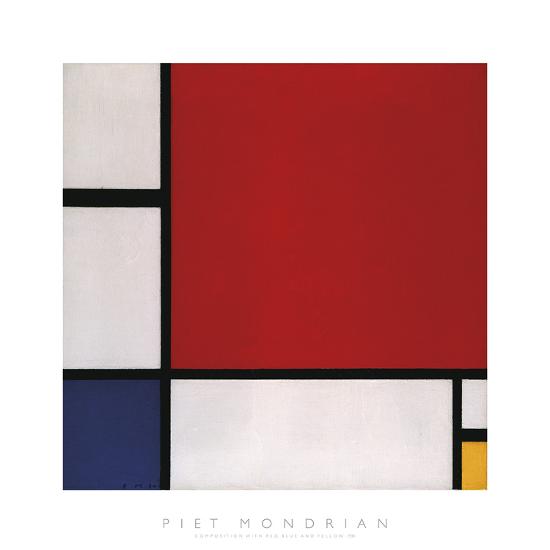 Composition with Red, Blue and Yellow, 1930-Piet Mondrian-Framed Art Print