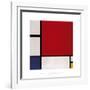 Composition with Red, Blue and Yellow, 1930-Piet Mondrian-Framed Giclee Print