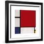 Composition with Red, Blue and Yellow, 1930-Piet Mondrian-Framed Giclee Print