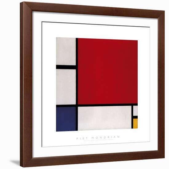 Composition with Red, Blue and Yellow, 1930-Piet Mondrian-Framed Giclee Print