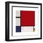 Composition with Red, Blue and Yellow, 1930-Piet Mondrian-Framed Giclee Print