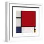 Composition with Red, Blue and Yellow, 1930-Piet Mondrian-Framed Giclee Print