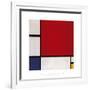 Composition with Red, Blue and Yellow, 1930-Piet Mondrian-Framed Giclee Print