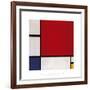 Composition with Red, Blue and Yellow, 1930-Piet Mondrian-Framed Giclee Print