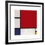 Composition with Red, Blue and Yellow, 1930-Piet Mondrian-Framed Giclee Print