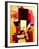 Composition with the Mona Lisa, 1914-Kasimir Malevich-Framed Giclee Print