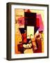 Composition with the Mona Lisa, 1914-Kasimir Malevich-Framed Giclee Print