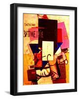 Composition with the Mona Lisa, 1914-Kasimir Malevich-Framed Giclee Print