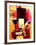 Composition with the Mona Lisa, 1914-Kasimir Malevich-Framed Giclee Print