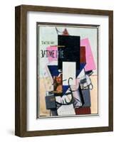 Composition with the Mona Lisa, c.1914-Kasimir Malevich-Framed Giclee Print