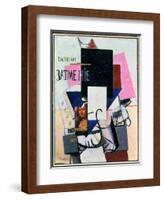 Composition with the Mona Lisa, c.1914-Kasimir Malevich-Framed Giclee Print