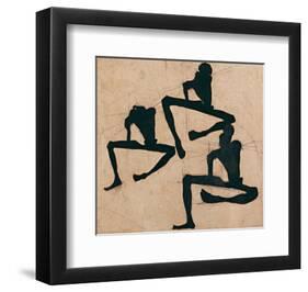 Composition with Three Male Nudes-Egon Schiele-Framed Giclee Print