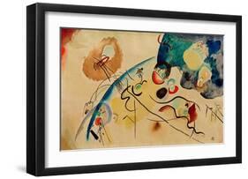 Composition with Trojka Theme, 1911/12-Wassily Kandinsky-Framed Giclee Print