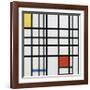 Composition with Yellow, Blue and Red-Piet Mondrian-Framed Premium Giclee Print