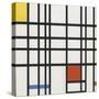 Composition with Yellow, Blue and Red-Piet Mondrian-Stretched Canvas