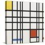 Composition with Yellow, Blue and Red-Piet Mondrian-Stretched Canvas