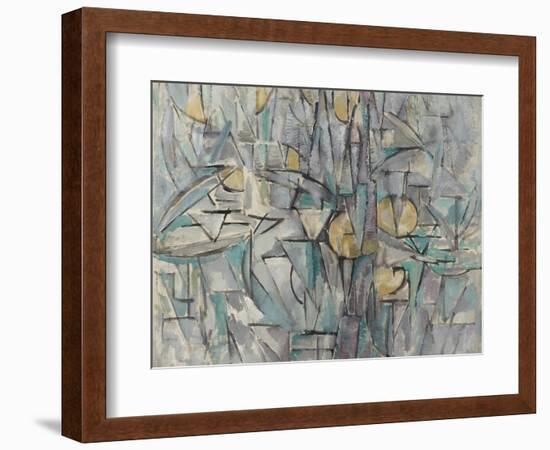 Composition X. 1911-Piet Mondrian-Framed Giclee Print