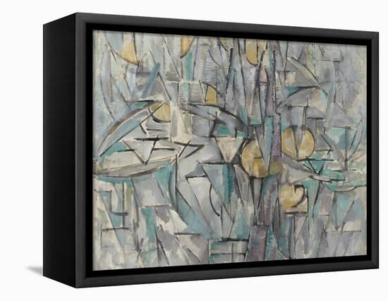 Composition X. 1911-Piet Mondrian-Framed Stretched Canvas