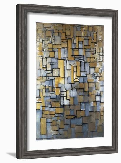 Composition XIV 1913 (painting)-Piet Mondrian-Framed Giclee Print