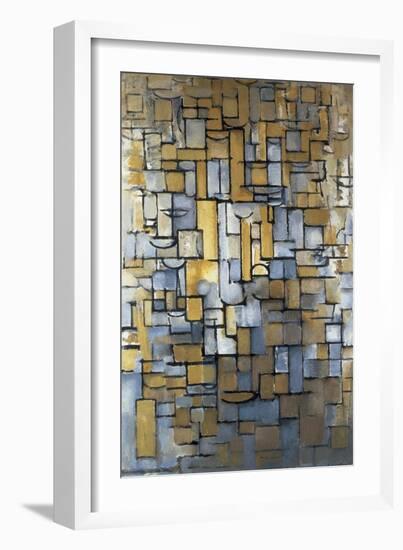 Composition XIV 1913 (painting)-Piet Mondrian-Framed Giclee Print