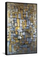 Composition XIV 1913 (painting)-Piet Mondrian-Framed Stretched Canvas