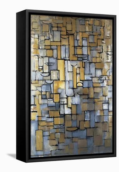 Composition XIV 1913 (painting)-Piet Mondrian-Framed Stretched Canvas