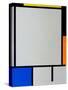 Composition-Piet Mondrian-Stretched Canvas