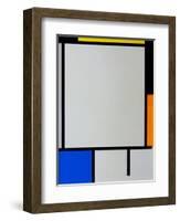 Composition-Piet Mondrian-Framed Giclee Print