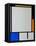 Composition-Piet Mondrian-Framed Stretched Canvas