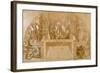 Compositional Study for "The Liberation of St. Peter" in the Stanza D'Eliodoro in the Vatican-Raphael-Framed Giclee Print