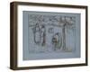 Compositional Study of Four Female Peasants Working in an Orchard ('Spring')-Camille Pissarro-Framed Giclee Print
