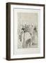 Compositional Study of the Market at Pontoise, 1881 (Black Chalk and Grey Washes)-Camille Pissarro-Framed Giclee Print