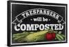 Composting-null-Framed Stretched Canvas