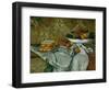 Compotier et Assiette de biscuits, around 1877 Fruit bowl and plate with biscuits-Paul Cezanne-Framed Giclee Print