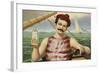 Compound Oxygen, Healthy Sailor Selling Medicine Advertisement-null-Framed Giclee Print