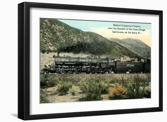 Compound Train Engine-null-Framed Art Print